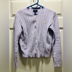 Polo Girl’s Cardigan flower purple XL